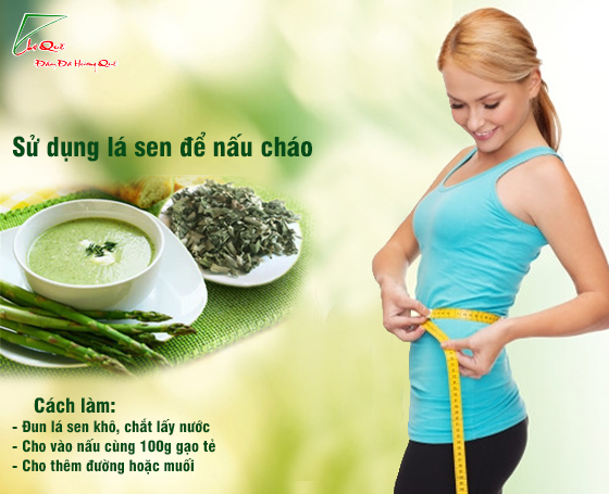 giảm cân sau sinh bằng lá sen khô